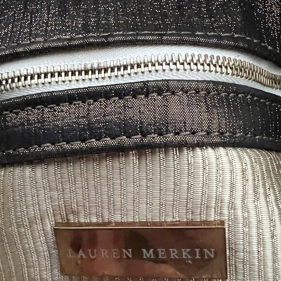 Lauren Merkin Shimmer Bronze Foldover Clutch - Picture 4 of 8